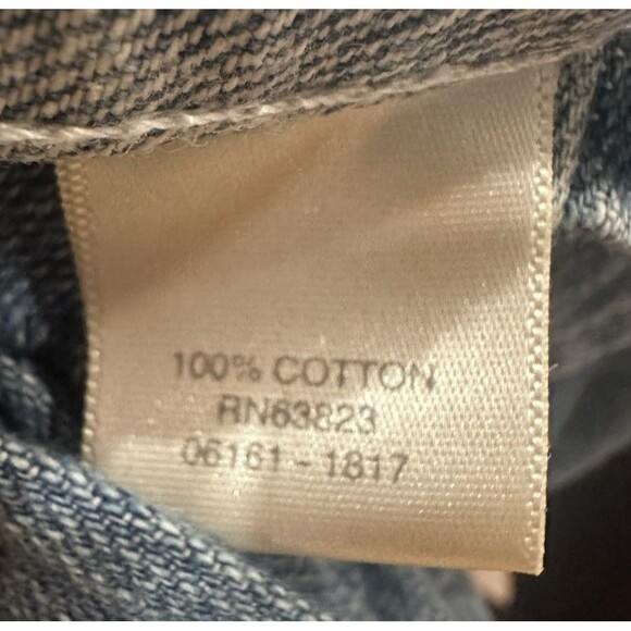 Denim Blazer Jean Jacket Womens Small Button Up Cotton Christopher & Banks - Picture 7 of 9